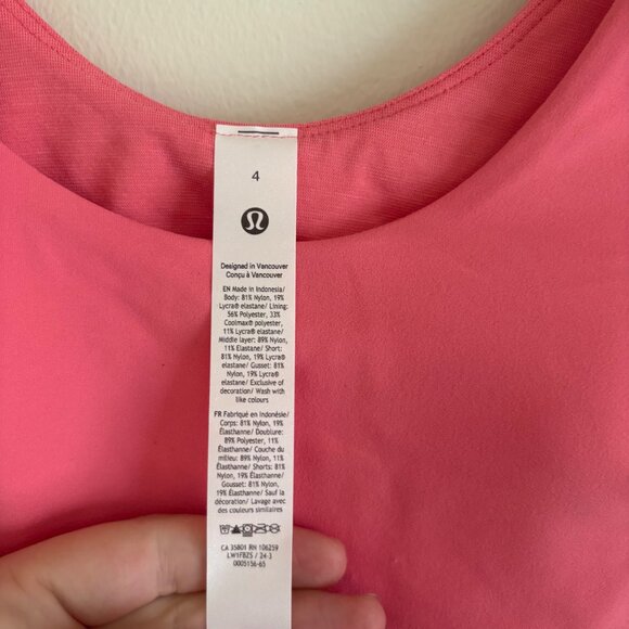 Lululemon Athletic Align Short Sleeve Dress Sakura Pink NWT Women’s Sz 4 - Picture 7 of 8